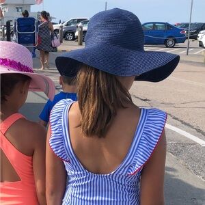 Crewcuts Navy Blue Straw Hat